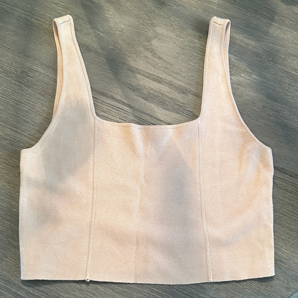 House of Harlow 1960 Cream Tank Top